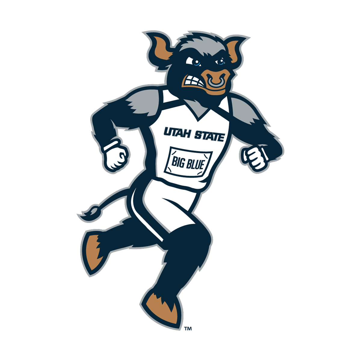 Big Blue Cross Country Sticker 3 IN